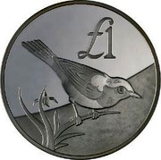 Cyprus Pound Cyprus Bird 2000 KM# 91 £1 coin reverse