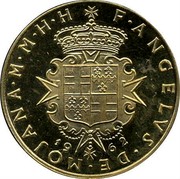 Malta S•V (Angelo) X# 7 F•ANGELVS•DE•MOJANA•M•M•H•H 19 62 coin obverse Malta S•V (Angelo) X# 7 F•ANGELVS•DE•MOJANA•M•M•H•H 19 62 coin obverse