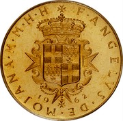 Malta S•X (Angelo) X# 8 F•ANGELVS•DE•MOJANA•M•M•H•H 19 62 coin obverse