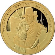 New Zealand Ten Dollars Back from the Brink 2018 TEN DOLLARS • WWI 1918 BACK FROM THE BRINK coin reverse