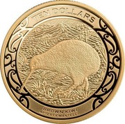 New Zealand Ten Dollars Kiwi 2019 TEN DOLLARS BROWN KIWI APTERYXMANTELLI coin reverse New Zealand Ten Dollars Kiwi 2019 TEN DOLLARS BROWN KIWI APTERYXMANTELLI coin reverse