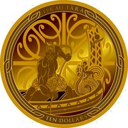 New Zealand Ten Dollars Sun 2018 TEK AU TARA TEN DOLLARS coin reverse