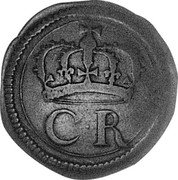 Ireland 1/2 Crown Charles I (1643-1644) Varieties exist KM# 61 C R coin obverse