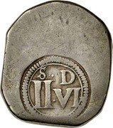Ireland 1/2 Crown Lords Justices Money ND (1642-1643) KM# 53 S D II VI coin reverse Ireland 1/2 Crown Lords Justices Money ND (1642-1643) KM# 53 S D II VI coin reverse