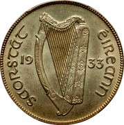 Ireland 1/2 Crown 1933 KM# 8 Sterling Coinage SAORSTÁT ÉIREANN 19 28 coin obverse Ireland 1/2 Crown 1933 KM# 8 Sterling Coinage SAORSTÁT ÉIREANN 19 28 coin obverse