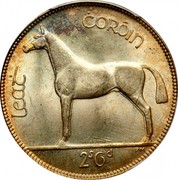 Ireland 1/2 Crown 1933 KM# 8 Sterling Coinage LEAT COROIN 2S 6D PM coin reverse Ireland 1/2 Crown 1933 KM# 8 Sterling Coinage LEAT COROIN 2S 6D PM coin reverse