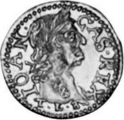 Lithuania 1/2 Ducat John II Casimir 1665 TLB KM# 54.2 CAS REX IOAN T L B coin obverse Lithuania 1/2 Ducat John II Casimir 1665 TLB KM# 54.2 CAS REX IOAN T L B coin obverse