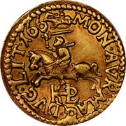 Lithuania 1/2 Ducat John II 1665 TLB KM# 54.1 MON AVR MAG DVC LIT 1665 coin reverse Lithuania 1/2 Ducat John II 1665 TLB KM# 54.1 MON AVR MAG DVC LIT 1665 coin reverse