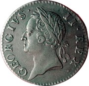 Ireland 1/2 Penny George II 1760 KM# 136 GEORGIVS II REX coin obverse Ireland 1/2 Penny George II 1760 KM# 136 GEORGIVS II REX coin obverse