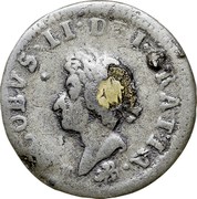 Ireland 1/2 Penny James II 1690 KM# 96 IACOBS II DEI GRATIA coin obverse Ireland 1/2 Penny James II 1690 KM# 96 IACOBS II DEI GRATIA coin obverse