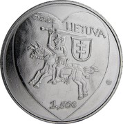 Lithuania 1.5 Euro Kaziukas Fair 2017 KM# 226 2017 LIETUVA 1,50 € coin obverse