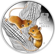 Australia 1 Dollar Year of the Mouse - Lunar Series III 2020 Proof MOUSE 2020 P coin reverse Australia 1 Dollar Year of the Mouse - Lunar Series III 2020 Proof MOUSE 2020 P coin reverse