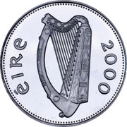 Ireland £1 Millennium Punt - Silver Pattern Strike 2000 KM# P1 ÉIRE 2000 coin obverse Ireland £1 Millennium Punt - Silver Pattern Strike 2000 KM# P1 ÉIRE 2000 coin obverse
