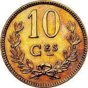Luxembourg 10 Centimes Charlotte Essai 1924 10 CES coin reverse Luxembourg 10 Centimes Charlotte Essai 1924 10 CES coin reverse