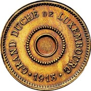Luxembourg 10 Centimes Marie Adelaide Essai 1915 GRAND DUCHÉ DE LUXEMBOURG ∙1915∙ coin obverse Luxembourg 10 Centimes Marie Adelaide Essai 1915 GRAND DUCHÉ DE LUXEMBOURG ∙1915∙ coin obverse
