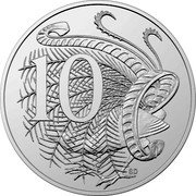 Australia 10 Cents Menura Novaehollandiae 2021 In Sets only 10 SD coin reverse Australia 10 Cents Menura Novaehollandiae 2021 In Sets only 10 SD coin reverse