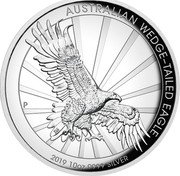 Australia 10 Dollars High Relief Silver Wedge-Tailed Eagle 2019 Proof AUSTRALIAN WEDGE-TAILED EAGLE 2019 10OZ 9999 SILVER coin reverse Australia 10 Dollars High Relief Silver Wedge-Tailed Eagle 2019 Proof AUSTRALIAN WEDGE-TAILED EAGLE 2019 10OZ 9999 SILVER coin reverse