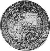 Lithuania 10 Ducats Sigismund III 1622 KM# 29 16 22 KVS FRVS SAM MAS T V NPC NON SVP GOT V HER coin reverse Lithuania 10 Ducats Sigismund III 1622 KM# 29 16 22 KVS FRVS SAM MAS T V NPC NON SVP GOT V HER coin reverse