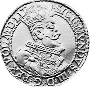 Lithuania 10 Ducats (Sigismund III) KM# 7.1 SIGISMVNDVS III D G REX POVM D LIT coin obverse Lithuania 10 Ducats (Sigismund III) KM# 7.1 SIGISMVNDVS III D G REX POVM D LIT coin obverse