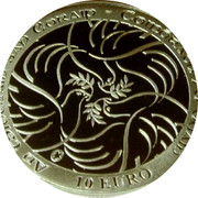 Ireland 10 Euro 70 years of peace in Europe 2015 Proof KM# 85 70 10 EURO coin reverse Ireland 10 Euro 70 years of peace in Europe 2015 Proof KM# 85 70 10 EURO coin reverse