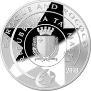 Malta 10 Euro Baptism of Christ 2018 Proof REPUBBLIKA TA' MALTA RENAISSANCE 2019 coin obverse