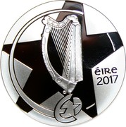 Ireland 10 Euro Ha'Penny Bridge 2017 Proof ÉIRE 2017 coin obverse Ireland 10 Euro Ha'Penny Bridge 2017 Proof ÉIRE 2017 coin obverse