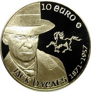 Ireland 10 Euro Jack Butler Yeats 2012 Proof KM# 70 10 EURO JACK B. YEATS 1871 - 1957 coin reverse Ireland 10 Euro Jack Butler Yeats 2012 Proof KM# 70 10 EURO JACK B. YEATS 1871 - 1957 coin reverse