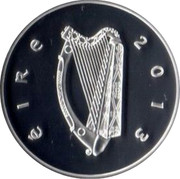 Ireland 10 Euro James Joyce 2013 Proof KM# 80.2 ÉIRE 2013 coin obverse Ireland 10 Euro James Joyce 2013 Proof KM# 80.2 ÉIRE 2013 coin obverse