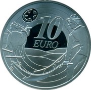 Ireland 10 Euro Ploughman Banknote 2009 Proof KM# 60 10 EURO coin reverse Ireland 10 Euro Ploughman Banknote 2009 Proof KM# 60 10 EURO coin reverse