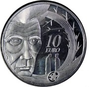 Ireland 10 Euro Samuel Beckett 2006 Proof KM# 45 10 EURO coin reverse Ireland 10 Euro Samuel Beckett 2006 Proof KM# 45 10 EURO coin reverse