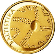 Lithuania 10 Litu Lithuanian Science - Baltistica 2014 Proof KM# 201 BALTISTIKA coin reverse Lithuania 10 Litu Lithuanian Science - Baltistica 2014 Proof KM# 201 BALTISTIKA coin reverse