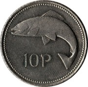 Ireland 10 Pence Small type 1999 KM# 29 10 P coin reverse Ireland 10 Pence Small type 1999 KM# 29 10 P coin reverse