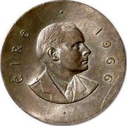 Ireland 10 Shilling Easter Rising Anniversary 1966 KM# 18 ÉIRE 1966 coin obverse Ireland 10 Shilling Easter Rising Anniversary 1966 KM# 18 ÉIRE 1966 coin obverse