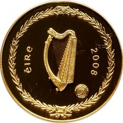 Ireland 100 Euro International Polar Year 2008 Proof KM# 57 ÉIRE 2008 coin obverse Ireland 100 Euro International Polar Year 2008 Proof KM# 57 ÉIRE 2008 coin obverse
