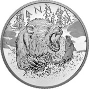 Canada 125 Dollars Primal Predators - The Grizzly 2019 CANADA coin reverse Canada 125 Dollars Primal Predators - The Grizzly 2019 CANADA coin reverse