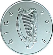 Ireland 15 Euro Ernest Walton 2015 Proof KM# 87 ÉIRE 2015 coin obverse Ireland 15 Euro Ernest Walton 2015 Proof KM# 87 ÉIRE 2015 coin obverse