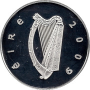 Ireland 15 Euro Gaelic Athletics 2009 Proof KM# 63 ÉIRE 2009 coin obverse Ireland 15 Euro Gaelic Athletics 2009 Proof KM# 63 ÉIRE 2009 coin obverse