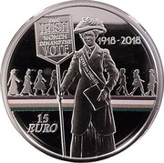 Ireland 15 Euro Women's Vote 100th Anniversary 2018 Proof THE IRISH DEMAND THE VOTE 1918 - 2018 15 EURO VOTES FOR WOMEN coin reverse Ireland 15 Euro Women's Vote 100th Anniversary 2018 Proof THE IRISH DEMAND THE VOTE 1918 - 2018 15 EURO VOTES FOR WOMEN coin reverse