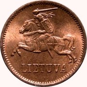 Lithuania 2 Centai 1936 KM# 80 Republic LIETUVA coin obverse Lithuania 2 Centai 1936 KM# 80 Republic LIETUVA coin obverse