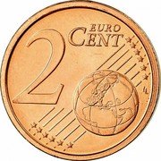 Ireland 2 Euro Cent Harp 2008 KM# 33 2 EURO CENT LL coin reverse Ireland 2 Euro Cent Harp 2008 KM# 33 2 EURO CENT LL coin reverse