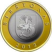 Lithuania 2 Litai Birstonas 2012 KM# 183.1 BIRÅ TONAS 2012 coin reverse Lithuania 2 Litai Birstonas 2012 KM# 183.1 BIRÅ TONAS 2012 coin reverse