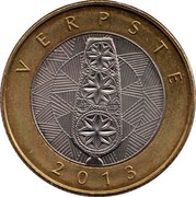Lithuania 2 Litai Verpste 2013 KM# 187 LIETUVA 2 LITAI LMK coin reverse Lithuania 2 Litai Verpste 2013 KM# 187 LIETUVA 2 LITAI LMK coin reverse