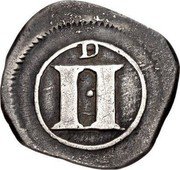 Ireland 2 Pence (1/2 Groat) Ormonde (1643-1644) Varieties exist KM# 56 D II coin reverse