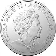 Australia 20 Cents Platypus 2021 ELIZABETH II AUSTRALIA 2019 JC coin obverse Australia 20 Cents Platypus 2021 ELIZABETH II AUSTRALIA 2019 JC coin obverse