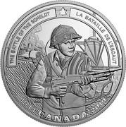 Canada 20 Dollars Second World War Battlefront - The Battle of the Scheldt 2019 THE BATTLE OF THE SCHELDT LA BATAILLE DE L'ESCAUT 1944 CANADA 2019 coin obverse Canada 20 Dollars Second World War Battlefront - The Battle of the Scheldt 2019 THE BATTLE OF THE SCHELDT LA BATAILLE DE L'ESCAUT 1944 CANADA 2019 coin obverse