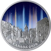 Canada 20 Dollars Sky Wonders - Light Pillars 2019 CANADA 2019 coin reverse