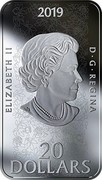Canada 20 Dollars The Sleeping Beauty 2019 ELIZABETH II 2019 D • G • REGINA 20 DOLLARS coin obverse Canada 20 Dollars The Sleeping Beauty 2019 ELIZABETH II 2019 D • G • REGINA 20 DOLLARS coin obverse