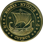 Cyprus 20 Euro Cent Trial prueba muster 2004 UNC X# Pn5 ΚΥΠΡΟΣ • KIBRIS 20 04 CYPRUS coin obverse Cyprus 20 Euro Cent Trial prueba muster 2004 UNC X# Pn5 ΚΥΠΡΟΣ • KIBRIS 20 04 CYPRUS coin obverse