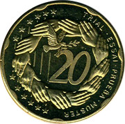 Cyprus 20 Euro Cent Trial prueba muster 2004 UNC X# Pn5 TRIAL • ESSAI • PRUEBA • MUSTER 20 coin reverse Cyprus 20 Euro Cent Trial prueba muster 2004 UNC X# Pn5 TRIAL • ESSAI • PRUEBA • MUSTER 20 coin reverse