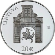Lithuania 20 Euro Radziwill Palace 2017 LMK Proof KM# 232 LIETUVA LMK 20 € coin obverse Lithuania 20 Euro Radziwill Palace 2017 LMK Proof KM# 232 LIETUVA LMK 20 € coin obverse